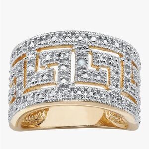 Elegant Gold and Silver Women's Ring